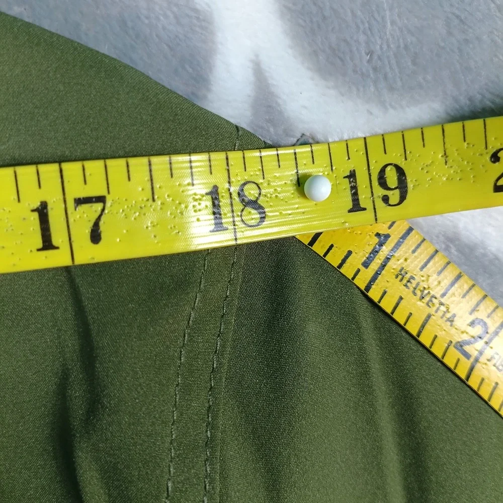 Banana Republic Bomber Jacket Men Medium Olive Green Lightweight Full Zip